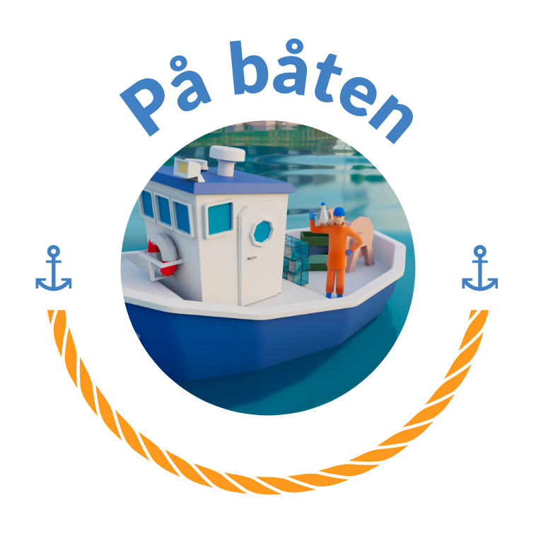 rund representationsbild för temat 'På båten'
