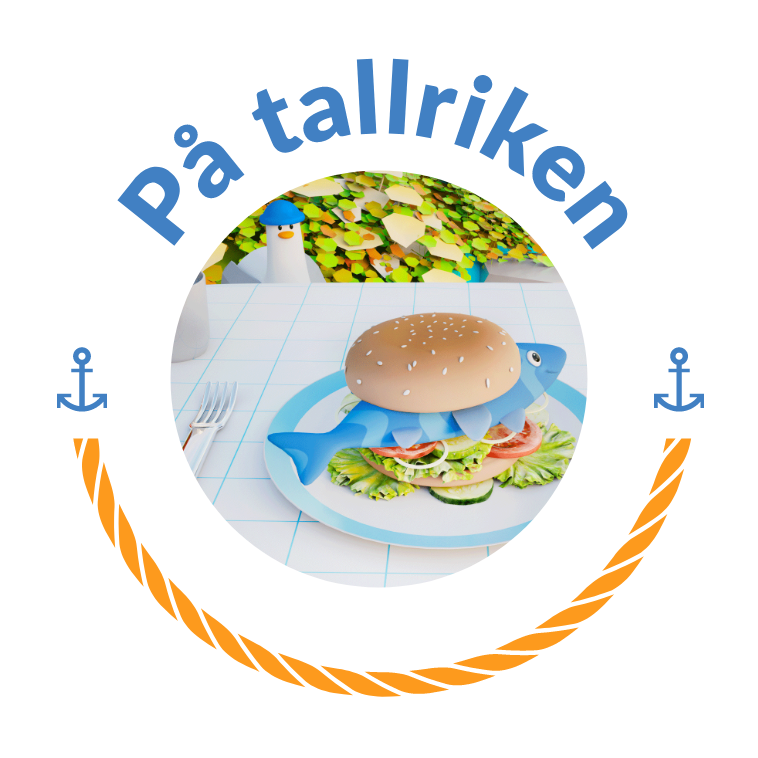 rund representationsbild för temat 'På tallriken'